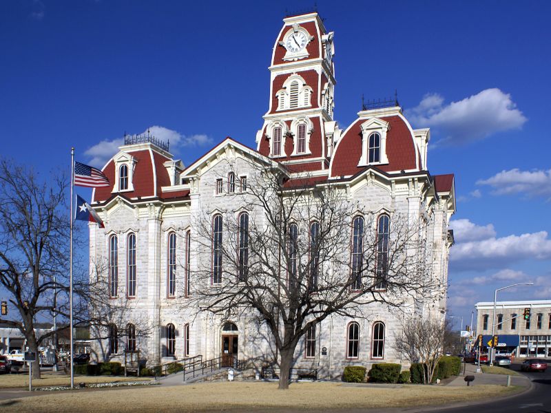 Historic Parker County Courthouse in Weatherford Texas where the Farmers Market on the Square takes place